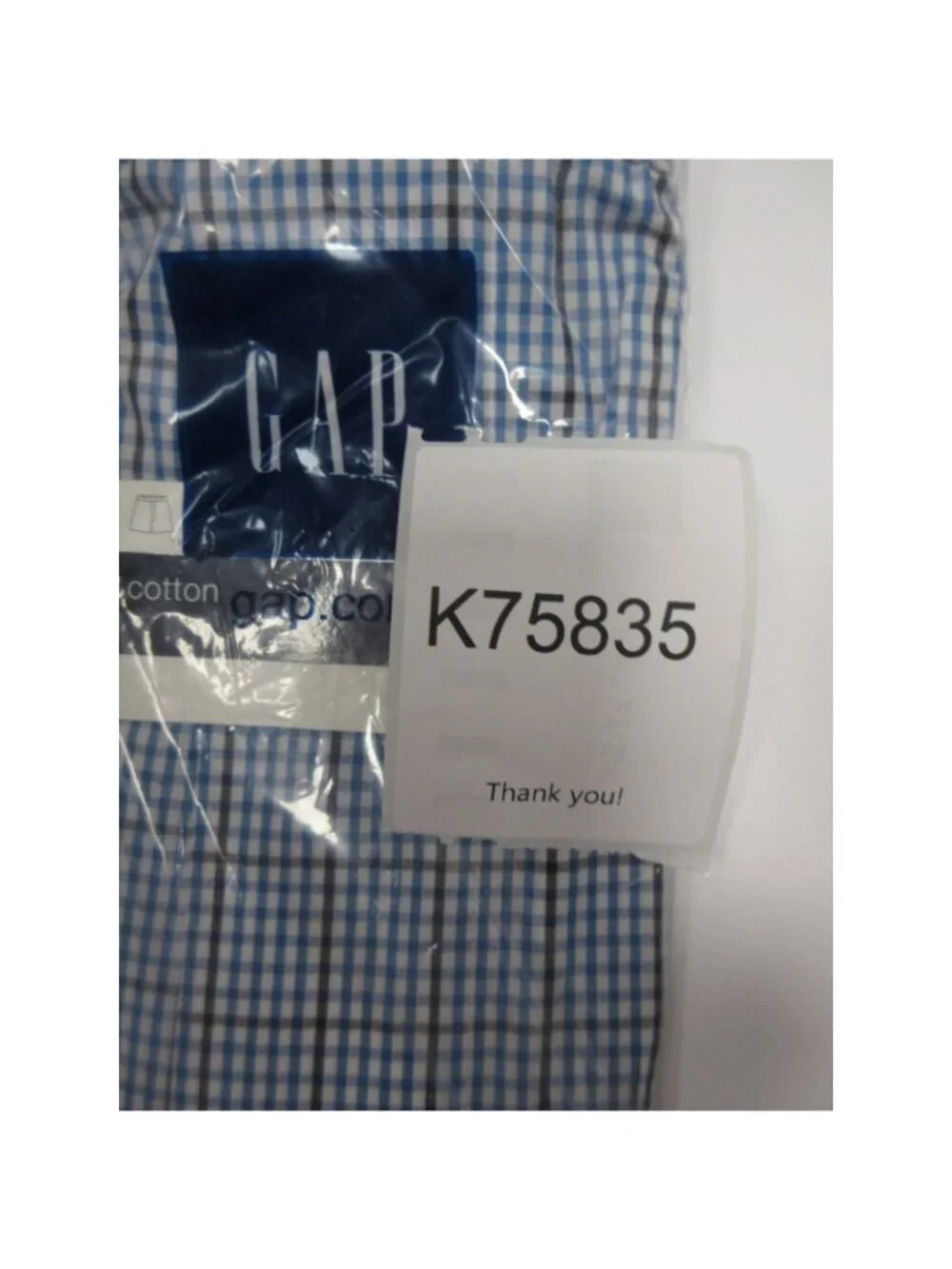 Gap Underwear XXL Boxer Shorts Check Classic Preppy Deadstock Y2K NEW